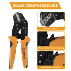 VIGRUE Solarstecker mc4 Stecker, mc4 Crimpzange Set für 2.5/4/6mm² Solarpanel PV Kabel, Männlich/Weiblich Solarpanel Kabelstecker, Ip68 Wasserdicht pv Stecker mit Crimpzange Schraubenschlüssel