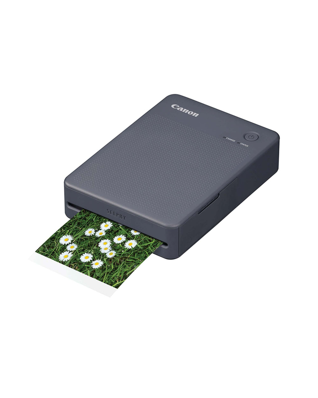 Canon SELPHY QX20 mobiler Fotodrucker – per WLAN direkt vom Smartphone drucken. Thermosublimationsdruck, 2 Größen Stickerpapier und Laden per USB-C - Dunkelgrau (ohne Farband/Papier)