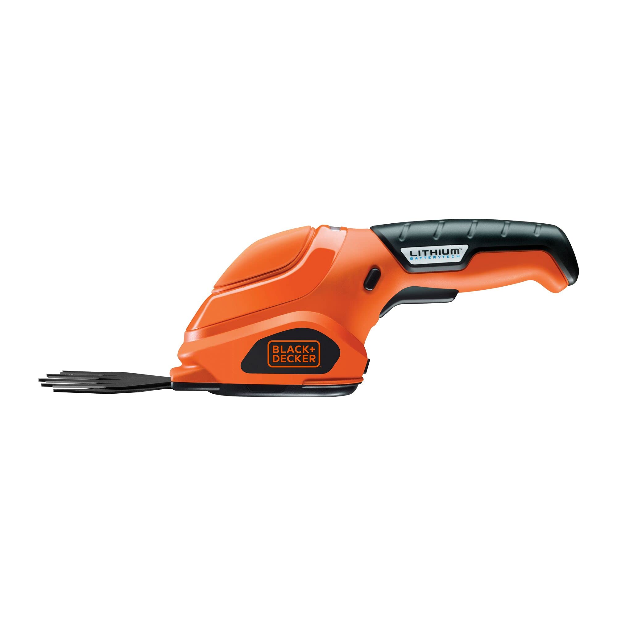 Black+Decker Akku-Grasschere GSL200 (3,6V Li-Ion, kompakte Rasenschere zur Rasenpflege, Akku-Laufzeit ca. 45 min, Einschaltsperre, inkl. Ladestation mit Ladekabel, LED-Ladeanzeige)