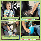Graco Junior Maxi™ i-Size R129 Kindersitz, ca. 3,5 bis 12 Jahre (100 bis 150 cm), Kindersitzerhöhung, Armlehnen und Kopfstütze höhenverstellbar, leicht, mit Getränkehalter, schwarz, Midnight