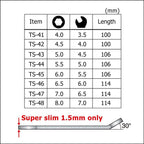 ENGINEER super slim/thin 8-in-1 miniature stainless spanner set (1.5mm thick) ts-04