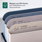 Rotho MYPAPER Plus Inbox, Dokumentenorganizer für Büro und Homeoffice, Schreibtisch Organizer mit Griff, Kunststoff, schwarz, 34,5 × 15,2 × 28,7 cm