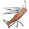 Victorinox Schweizer Taschenmesser gross, Ranger 55, Swiss Army Knife, Multitool, 10 Funktionen, Feststellklinge, Schraubendreher