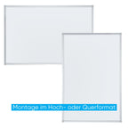FRANKEN Magnetisches Whiteboard 200 x 100 cm, Magnettafel mit lackierter Stahl-Oberfläche, Schreibtafel inkl. FRANKEN Marker & Ablageschale, Für Büro, Home Office & Schule, Aluminiumrahmen, X-tra!Line