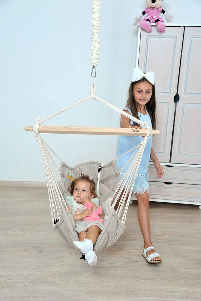 Lola Bella Chica 4in1 Babywiege Babyhängematte | Öko-Tex Zertifiziert | mit Lammfell