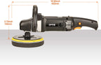 Poliermaschine, SPTA 125mm/150mm/180mm Polierer mit Variable Geschwindigkeit Profiset - Schleifmaschine 1200 Watt Set + Polierschwamm Zubehörset, Polierteller, Wollscheibe für Auto KFZ Boot -SPTA0020
