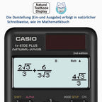 Casio FX-87DE Plus-2 Wissenschaftlich-Technischer Schulrechner, Schwarz