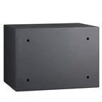 Amazon Basics Stahl-Safe, Sicherheit für Zuhause, mit biometrisch Fingerabdruckschloss, schützt Bargeld, Schmuck, Ausweisdokumente, 14 L Volumen, schwarz, 35 cm B x 24.9 cm T x 24.9 cm H