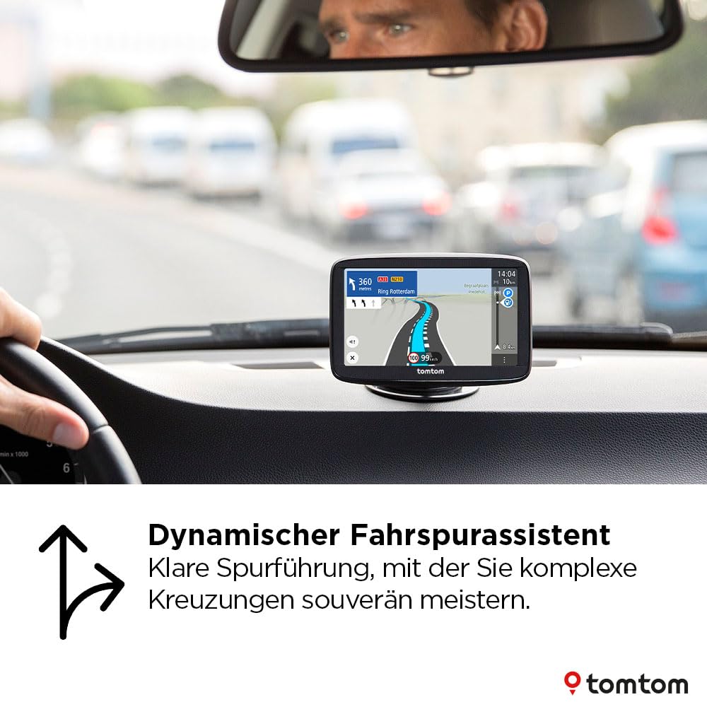 TomTom Pkw-Navi GO Advanced (6 Zoll, Stauvermeidung Dank TomTom Traffic, Weltkarten-Updates inklusive, Updates über Wi-Fi, dynamischer Fahrspurassistent, integrierte, umkehrbare Halterung)