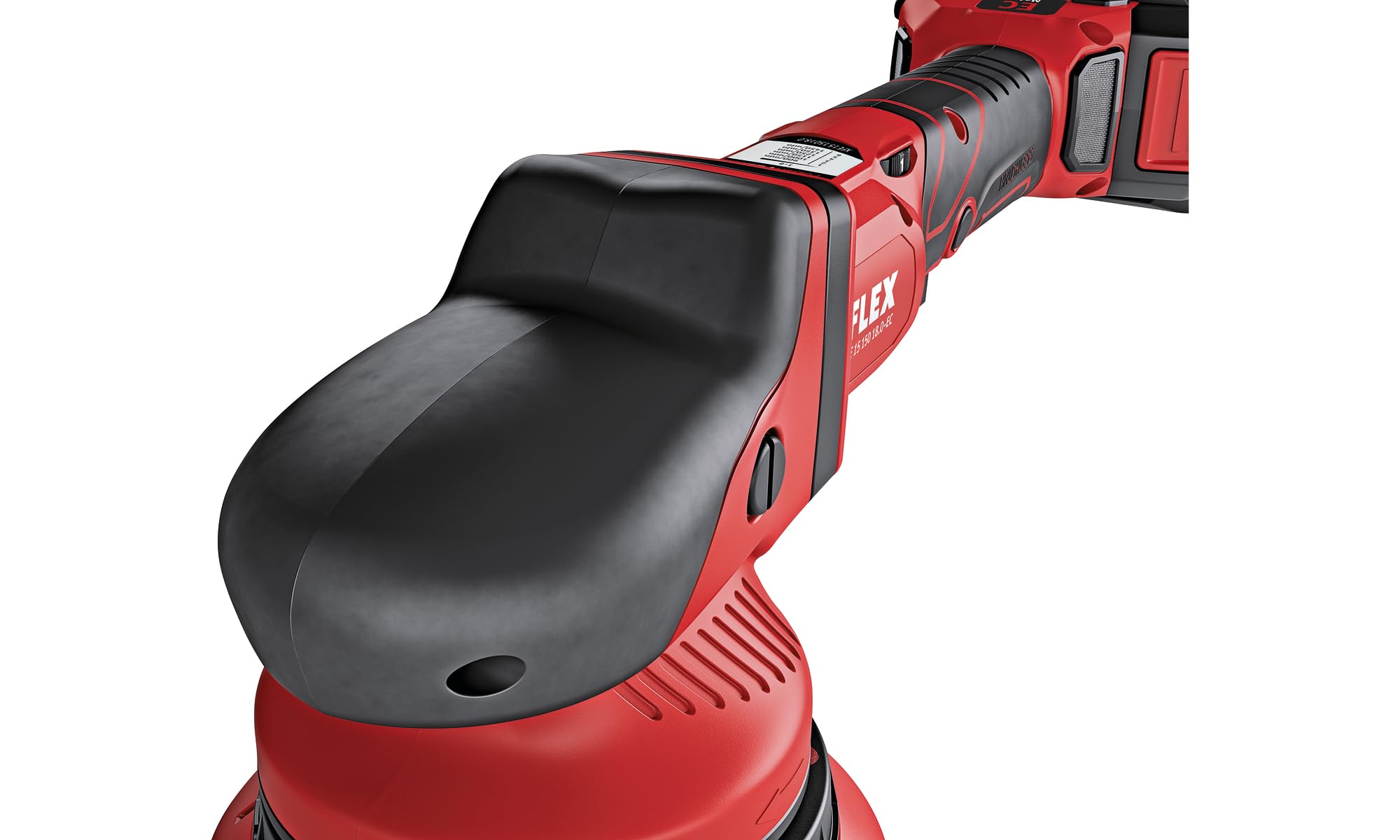 Flex Exzenterpolierer XFE 7-15 150 (Poliermaschine 710 Watt, 15 mm Polierhub, Maße 370x140 mm, ergonomischer Griff, flacher Getriebekopf) 418080