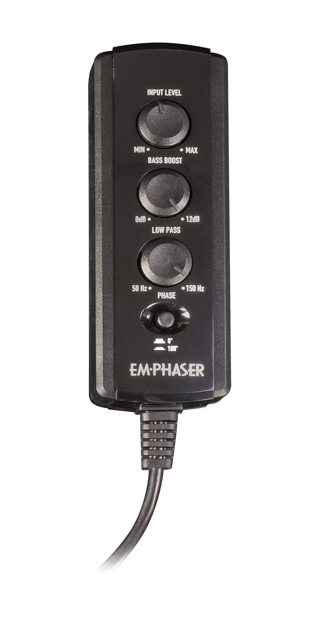EMPHASER EBS111A – kraftvoller 28 cm Aktivsubwoofer zum Einbau in Reserverad Mulde/Felge, Auto Bassbox mit 200 Watt Verstärker, geschlossenes Gehäuse