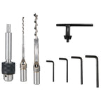 VEVOR Tischstemmmaschine, 750 W, 2800 U/min, Langlochbohrmaschine, Hohlstemmmaschine mit Meißel-Bit-Sets, Stemmmaschine für Holzarbeiten, zum Bohren runder oder quadratischer Löcher in Holz
