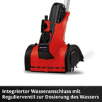 Einhell Akku-Oberflächenbürste PICOBELLA 18/215 Power X-Change (18 V, multifunktionell, integr. Gartenschlauchanschluss, inkl. Bürste MEDIUM, ohne Akku)