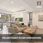LVWIT 2x 18W Ultraslim LED Einbauleuchten, ersetzt 150W Halogen, runde Deckenleuchte mit Treiber, Neutralweiß 4000K, 1650 lm, AC 230V, Downlight/Einbaustrahler/Einbauspots (2er Pack)
