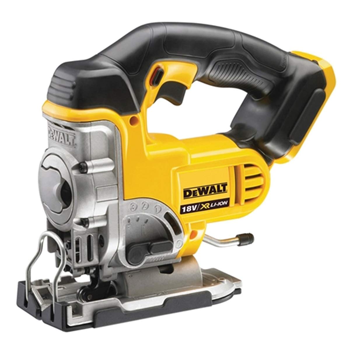 DEWALT 18 Volt Kombo-Pack DCK551P3T (mit 1x Schlagbohrschrauber DCD796, 1x Schlagschrauber DCF887, 1x Kreissäge DCS391, 1x Stichsäge DCS331, 1x Leuchte DCL050, 3x 18 V 5 Ah Akkus, Ladegerät, 2x Boxen)
