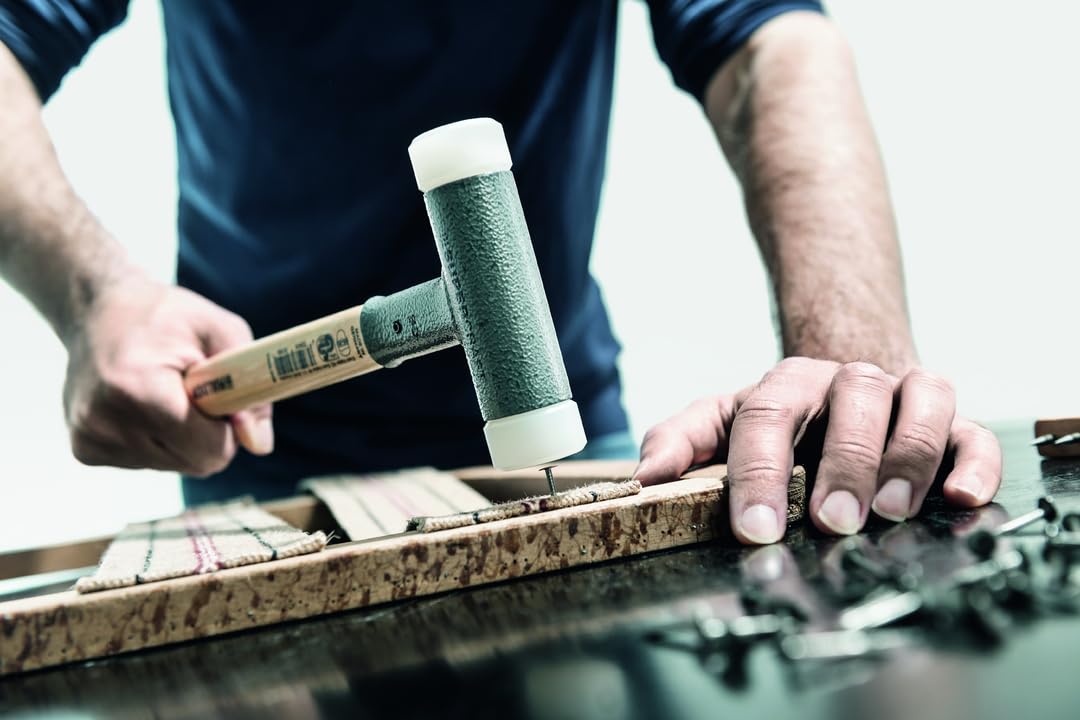 SUPERCRAFT-Schonhammer, mit schwingungsdämpfendem, ergonomisch geformtem und lackiertem Hickorystiel | D=40 mm | 3366.040
