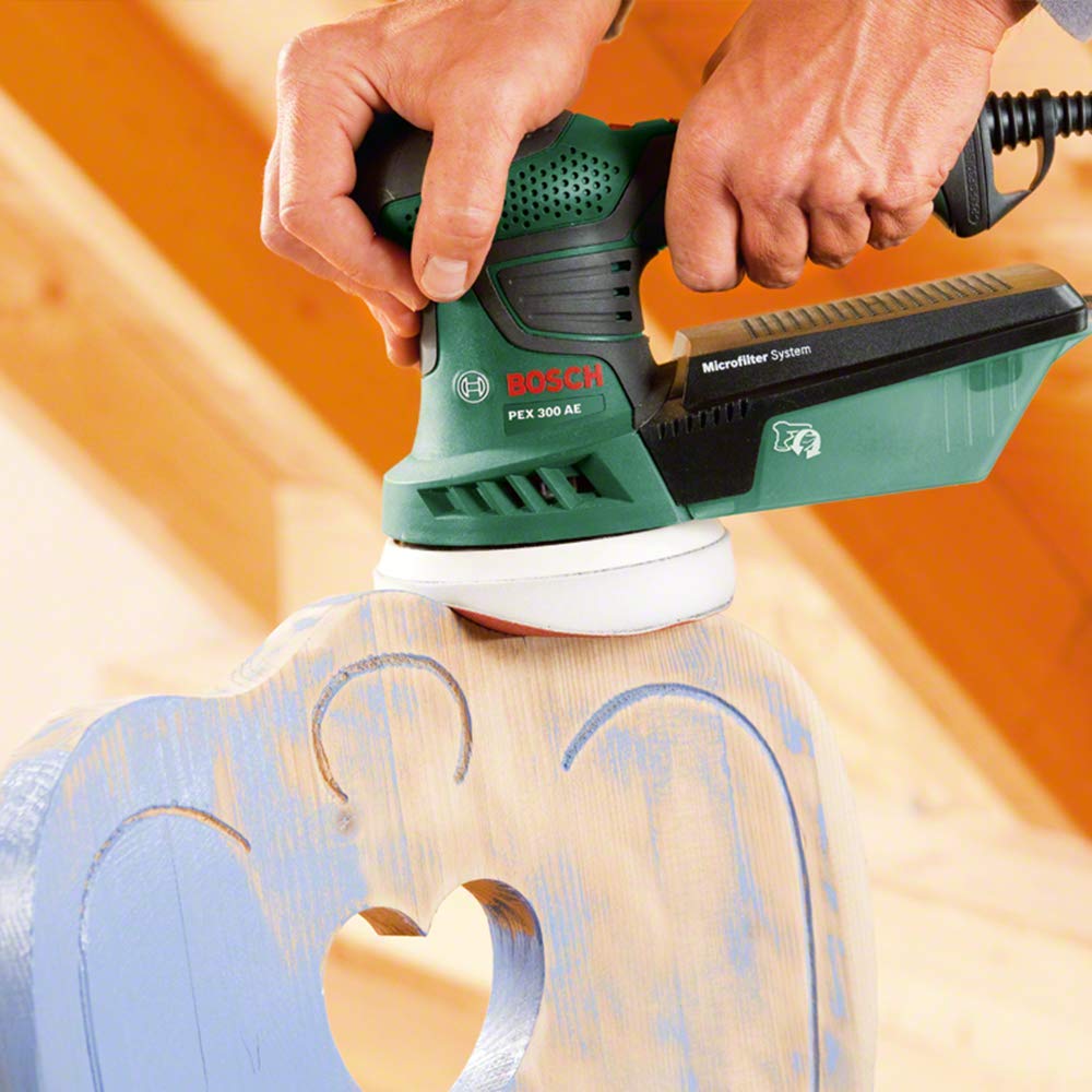 Bosch Exzenterschleifer PEX 300 AE (270 Watt, im Koffer)