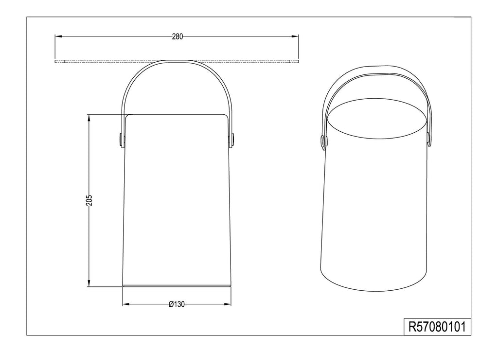 Reality Leuchten LED Akku Außen Tischleuchte Aruba R57080101, Kunststoff weiß, ink. 1 Watt RBG LED mit Farbwechsel