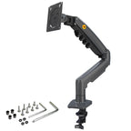 Ergosolid für PC-Monitor, Gelenkarm, ergonomisch, Gasfeder, 17-30 Zoll, VESA 75 mm und 100 mm, drehbar 360 Degree F80-0