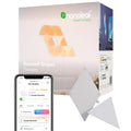 Nanoleaf Shapes Triangle Erweiterungspack, 3 zusätzliche Dreieckigen LED Panels - Smarte Modulare RGBW WLAN 16 Mio. Farben Wandleuchte Innen, Musik & Bildschirm Sync, Funktioniert mit Alexa