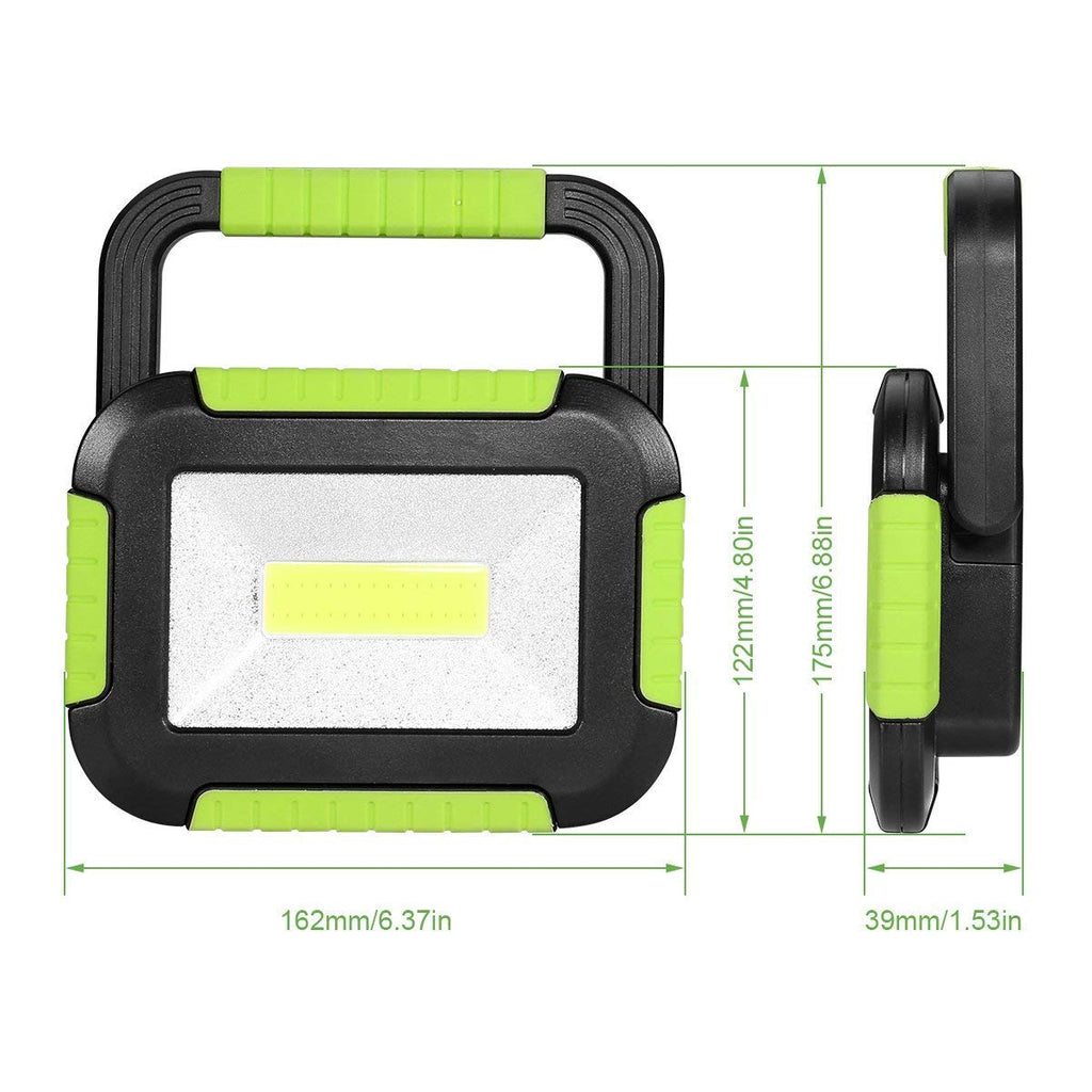 LE LED Akku Strahler, Campinglampe Tragbar, 10W 1000 Lumen Superhell Wiederaufladbare Suchscheinwerfer, Dimmbar Notfallleuchte mit 3 Lichtmodi für Stromausfällen, Camping usw.