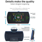 GOFORJUMP P12 5.8 TFT OBD2 Hud Head Up Display Digitaler Auto Geschwindigkeit Projektor Bordcomputer OBD2 Tachometer Windschutzscheibe Projektor