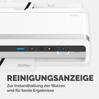Fellowes Jupiter Laminiergerät A3 zum Heißlaminieren von Hüllen von 80 bis 250 Mikron, intensiver Gebrauch, automatischer Rückwärtsgang, inkl. 10 Laminierfolien, weiß