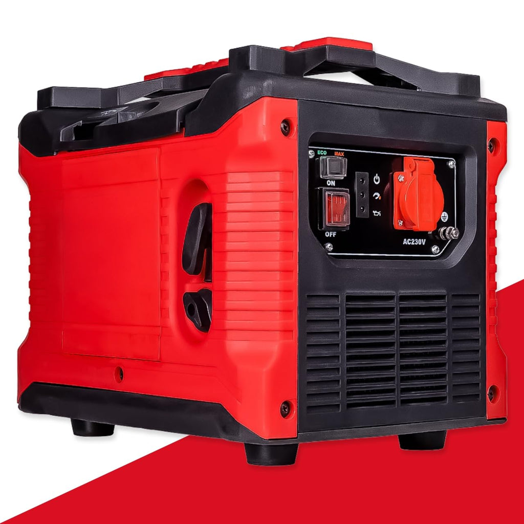 Walter Inverter Stromerzeuger 1000W, Benzin Notstromaggregat, ideal für Camping Reise Garage Wohnwagen Baustelle, WWS-IGS1000