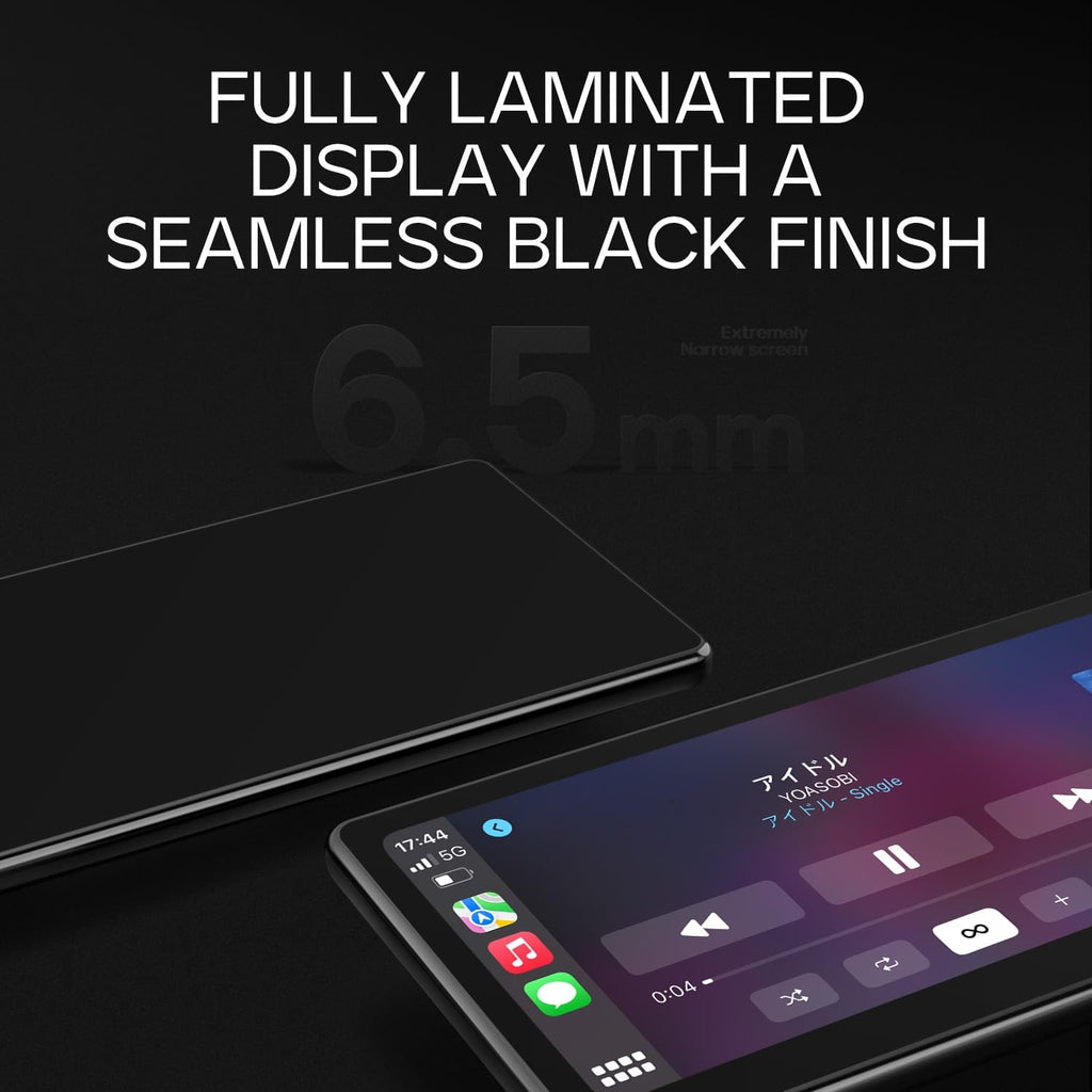 [2026 Voll laminierter Bildschirm] CarpodGo T3 Pro Portable 60fps Wireless Carplay Android Auto, 8,9 Zoll 1920 * 720 IPS Touchscreen Auto-Stereo, Display-Only BT-Modus unterstützt Lenkradsteuerung