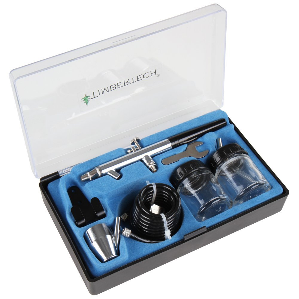 Timbertech ABPST06 Airbrush-Set und Kolbenkompressor