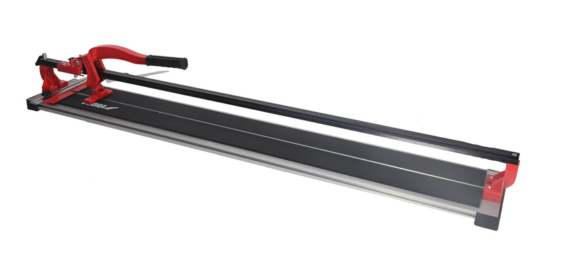 DEDRA Fliesenschneider, manuelle Fliesenschneidmaschine, 1200 mm, 120 cm, mit Kugellager, Führungsschiene mit „X“-Profil, Aluminium-Chassis, mit gummierter Arbeitsplatte (Maximale Schnittlänge 1200mm)