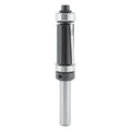 ENT 13471 Bündigfräser mit Achswinkel HW, Schaft (S) 8 mm, Durchmesser (D) 14 mm, NL 25,4 mm, SL 32 mm, mit 2 Kugellager
