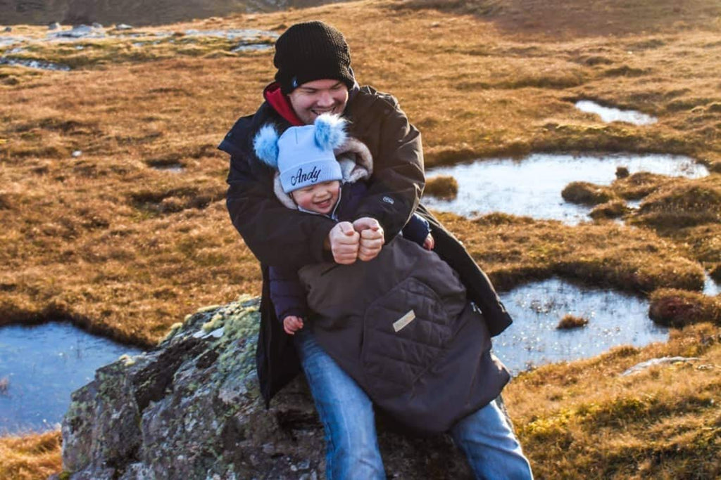 Bebear Winterbezug für Babytrage Warm Universal Hoodie Babytragebezug für alle Jahreszeiten(Grau)