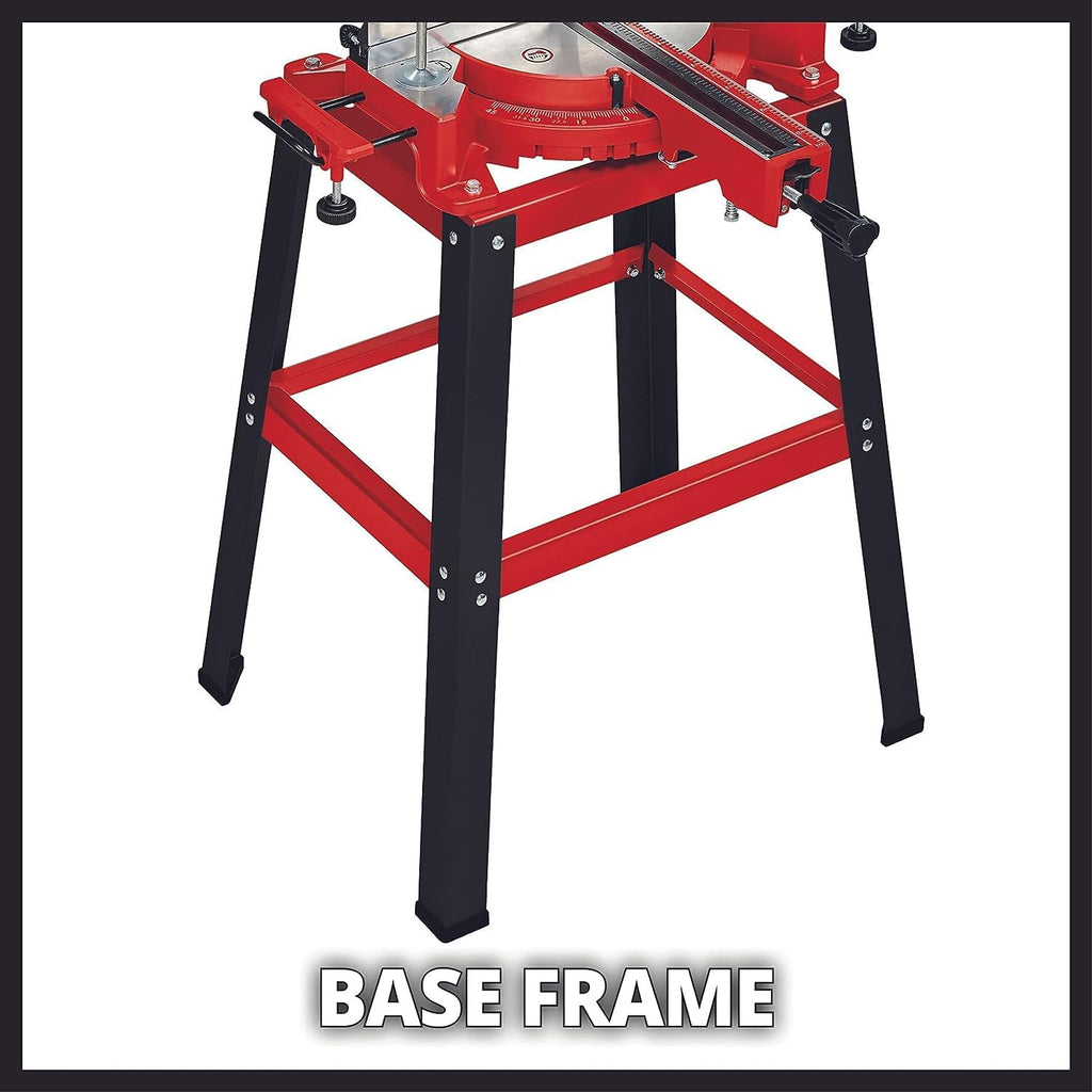 Einhell Zug-Kapp-Gehrungssäge TC-SM 2531/2 U (1900 W, max. 70 mm x 310 mm Schnitttiefe/-breite, Ø 254 mm Sägeblatt, Untergestell, neigbarer Sägekopf, Zugfunktion, Laser)