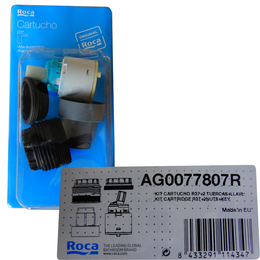 Roca ag0077807r Kit Refill R37 + 2 Muttern + Schlüssel – Armatur Griferia Original Tintenpatronen