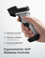 Inateck Barcode Scanner 2D Bluetooth, Kabellose QR Code Scanner, Wireless Handscanner mit AI APP & SDK, 1 Ladung 180 Tage Standby, Automatisches schnelles und präzises Scannen, BCST-72