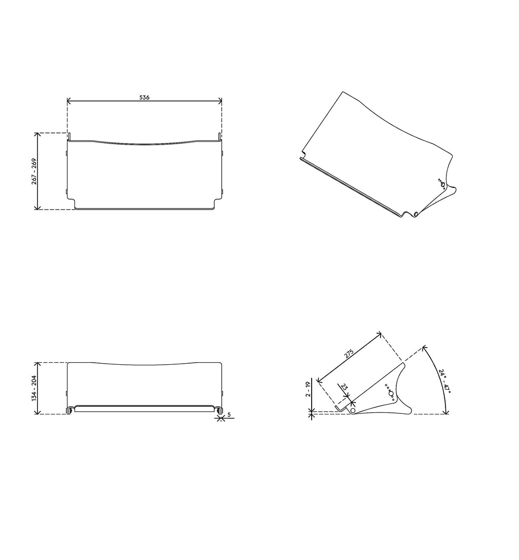 Dataflex Addit ErgoDoc® Dokumentenhalter - Verstellbar 400, Klarer Acryl, Dokumentenhalter auch geeignet für Bücher, Ordner bis A3, Verstellbar, Tragkraft 6kg, Ablagefläche für Tastatur