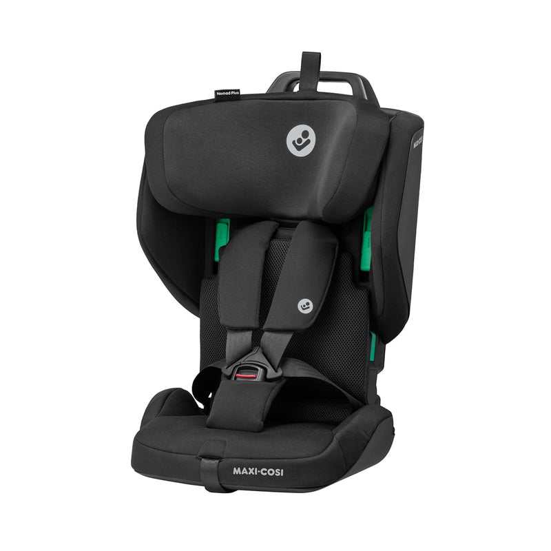 Maxi-Cosi Nomad Plus, Klappbarer Kindersitz, 15 Monate - 4 Jahre, 76 - 105 cm, Tragbarer Reiseautositz, Superkompakt & Leicht, Seitenaufprallschutz, Passt in Jedes Auto, Reisetasche, Authentic Black