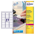AVERY Zweckform Siegeletiketten Laser 27TV 63,5x29,6mm - Ref L6114-20 (540 Etiketten)