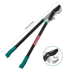 HYCHIKA Bypass Astschere für Garten 74cm, Leichte Astschere Amboss, Karbonstahlklingen, Einfaches Trimmen Cuts Ø50 mm max., Arbeitssparende mit Scharfen Klingen
