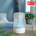 Philips Smart Humidifier - kompakt und dennoch leistungsstark mit himmelhohem Nebel, Aromatherapie, leise mit Schlaffunktion und Nachtlicht, für (Schlaf-) Räume bis zu 38 m² (HU1509/00)