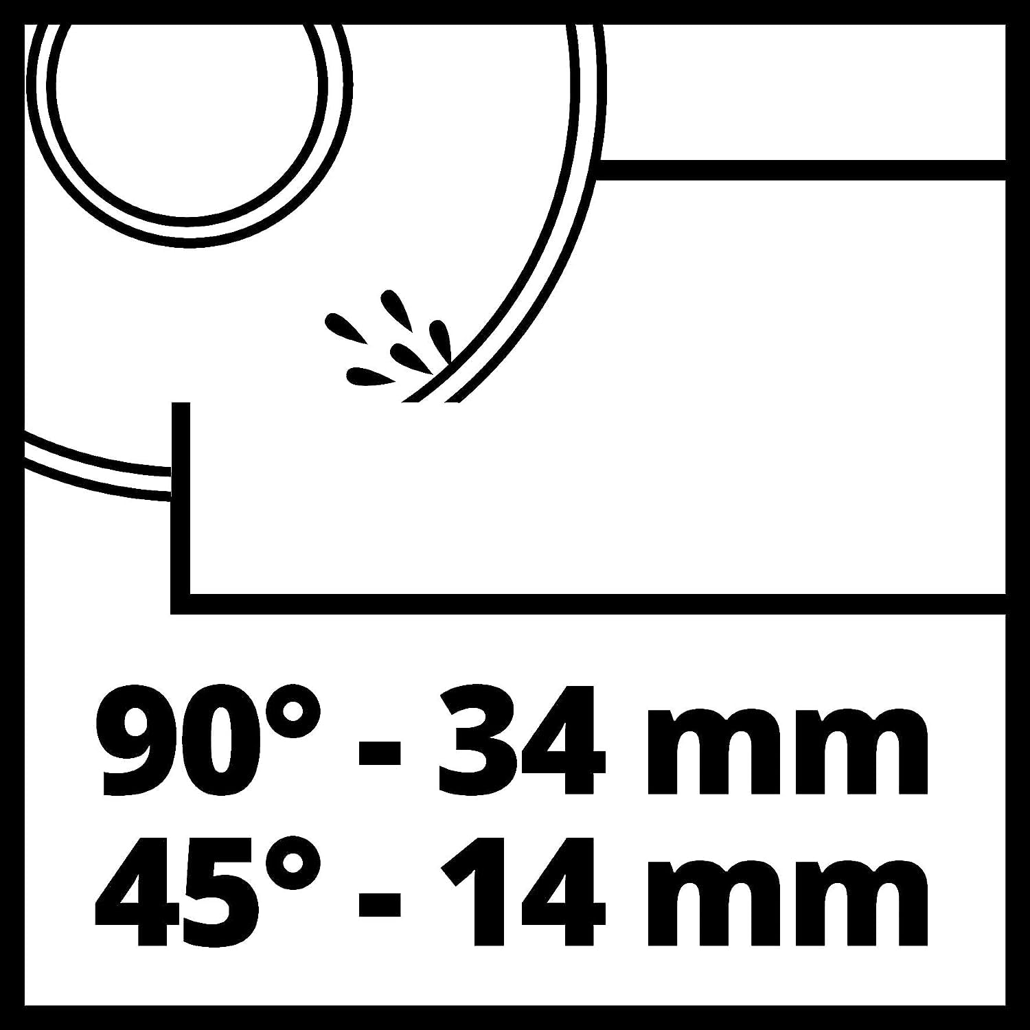 Einhell Fliesenschneidmaschine TC-TC 800 (800 W, 2.950 min-1, neigbarer Edelstahltisch mit Winkelskala, verstellbarer Winkelanschlag, Parallelanschlag mit Skala, inkl. Diamanttrennscheibe Ø 180)