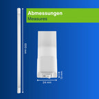 REV Unterbauleuchte Küche LED V600 - Schrankbeleuchtung 60cm, 20.000h, LED Leiste 8W, 600lm, 3000K, weiß