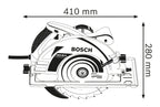 Bosch Professional Kreissäge GKS 85 G (inkl. 1x Kreissägeblatt, Optiline Wood, 235 x 30/25 x 2,8 mm, 24, Innensechskantschlüssel SW 5, Absaugadapter)
