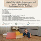 IGLU SOFT PLAY Corner Climber 5 pcs Softbausteine Riesenbausteine Schaumstoffbausteine Großbausteine (Pastel Autumn)