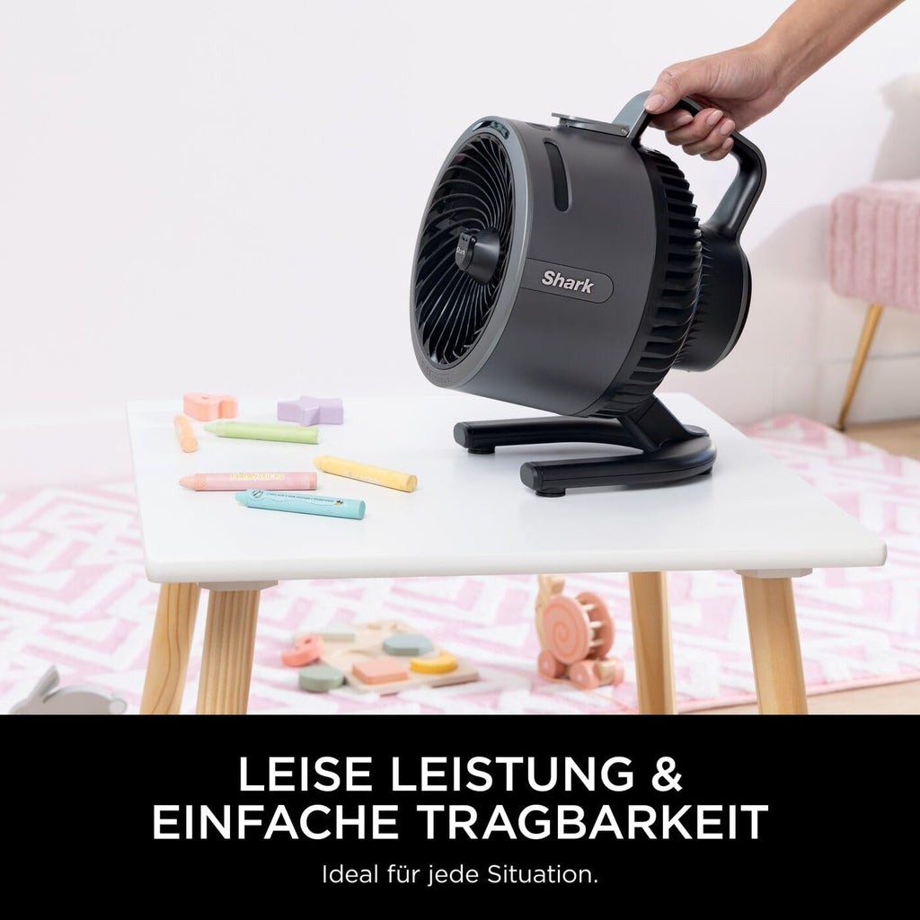 Shark FlexBreeze HydroGo – Leistungsstarker Nebelventilator, Kühlung im Innen- und Außenbereich, Leise und langlebig, Mit und ohne Kabel, Kompakt und Leicht, 5 Geschwindigkeiten, Anthrazit FA050EU