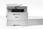 Brother MFC-L8340CDW Professionelles und kompaktes 4-in-1 Farb-LED-Multifunktionsgerät (Drucker, Scanner, Kopierer, Fax, 30 Seiten/Min.) weiß/grau