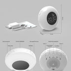 Kinder Wecker Digital, Schlaftrainer mit Nachtlicht, Lichtwecker mit 10 White Noise, Snooze und Timer 15/30/60/90 mins, LED mit Licht Tischuhr ohne Tick, Geschenke für Mädchen Jungen