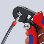 KNIPEX Selbsteinstellende Crimpzange für Aderendhülsen, 0,08-16 mm², Vierkant-Pressung, Aderendhülsenzange, Presszange, 97 53 04