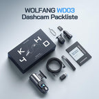 WOLFANG Dashcam Auto Vorne Hinten 4K WiFi Dash Cam mit 32GB SD Karte, Ultra Nachtsicht, 170°Weitwinkel, WDR, 24 Std. Parkmodus, G-Sensor, Loop-Aufnahme